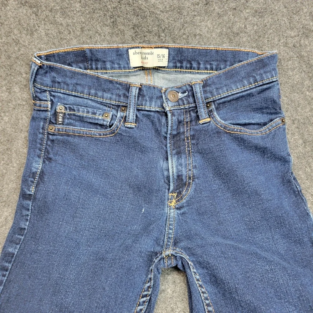 Abercrombie Jeans Kids 15/16 Denim Streetwear Slim Skinny Leg MIX LOT Bundle - Picture 9 of 16